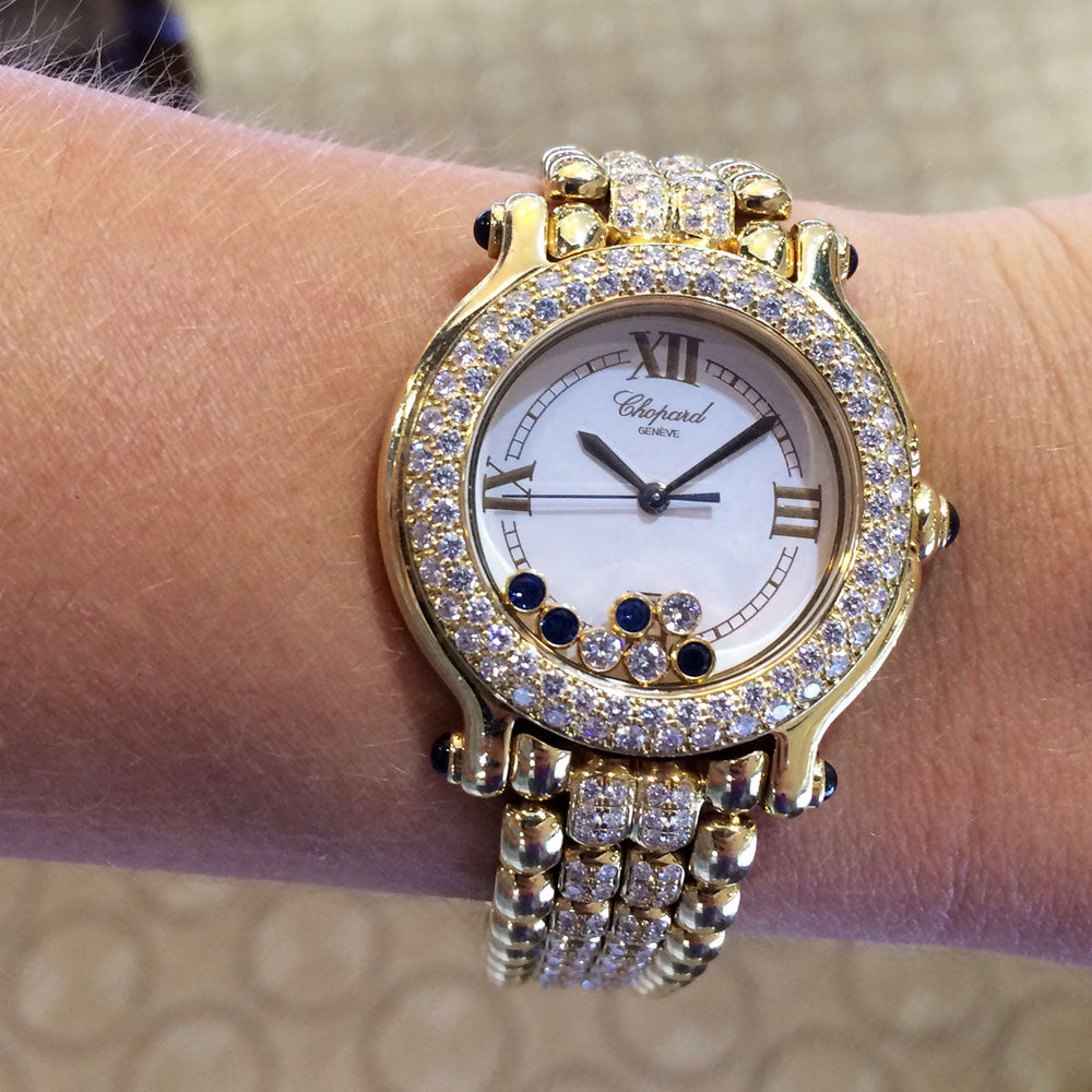 Chopard watch worn on the wrist
