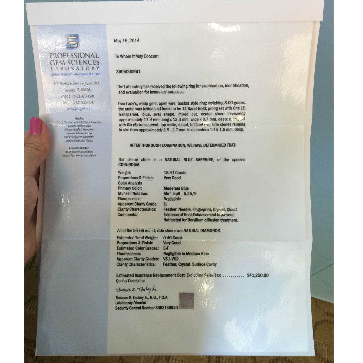 14k White Gold Open Wire, Basket Style Blue Sapphire Cocktail Ring