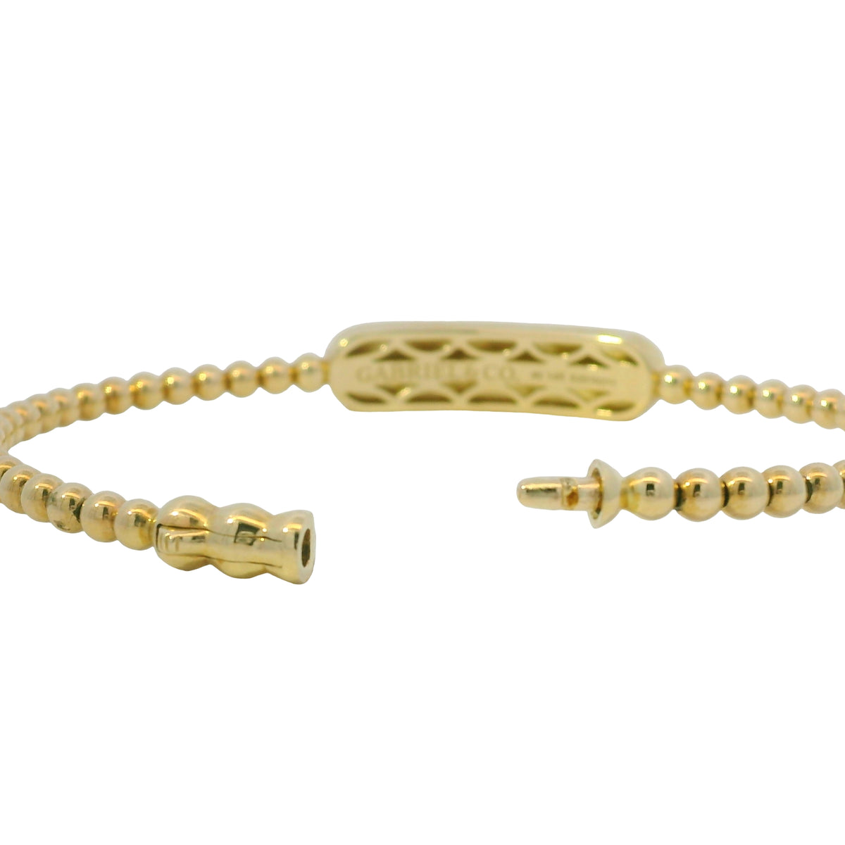 Gabriel & Co. 14K Yellow Gold Bujukan Personalized Bangle Bracelet