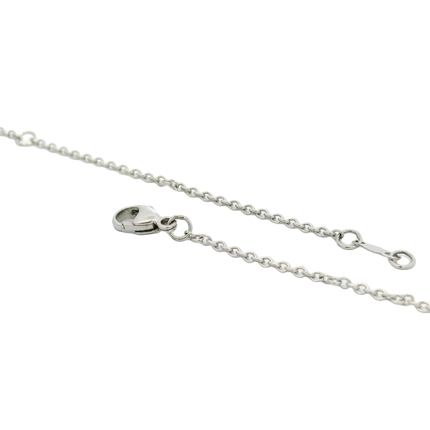 Mikimoto 18k White Gold Black South Sea Pearl & Natural Diamond Drop Necklace