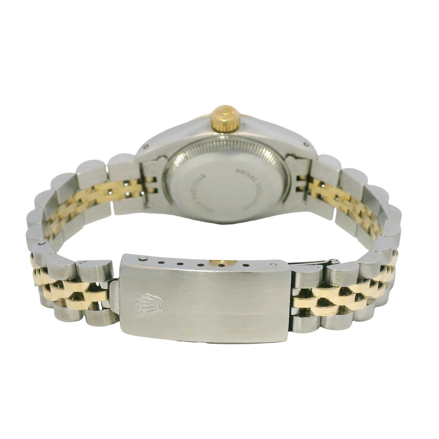 Rolex 6917 Date Two-Tone Champagne Roman Dial Fluted Bezel 26mm Watch