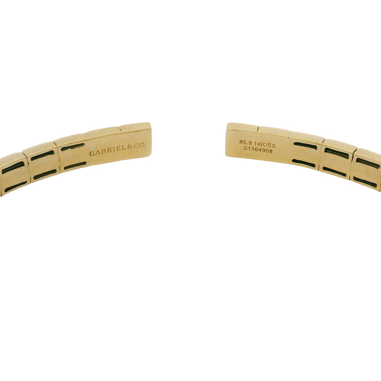 Gabriel & Co 14K Yellow Gold Pyramid Cuff Bracelet