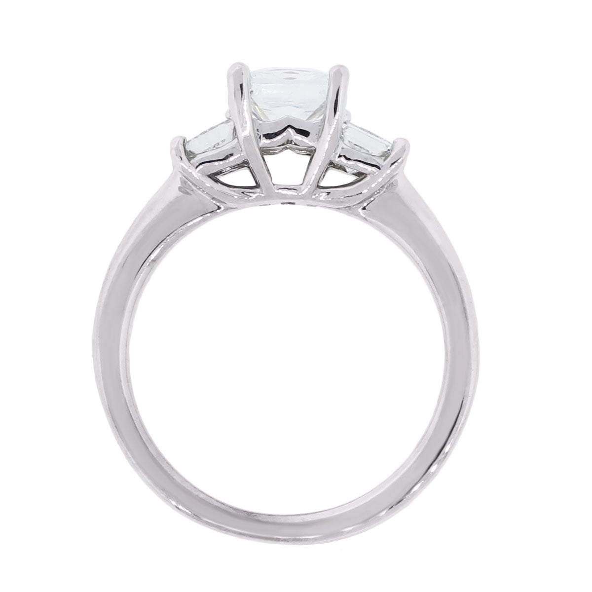 Ritani 18k White Gold 0.38ctw Diamond Engagement Ring