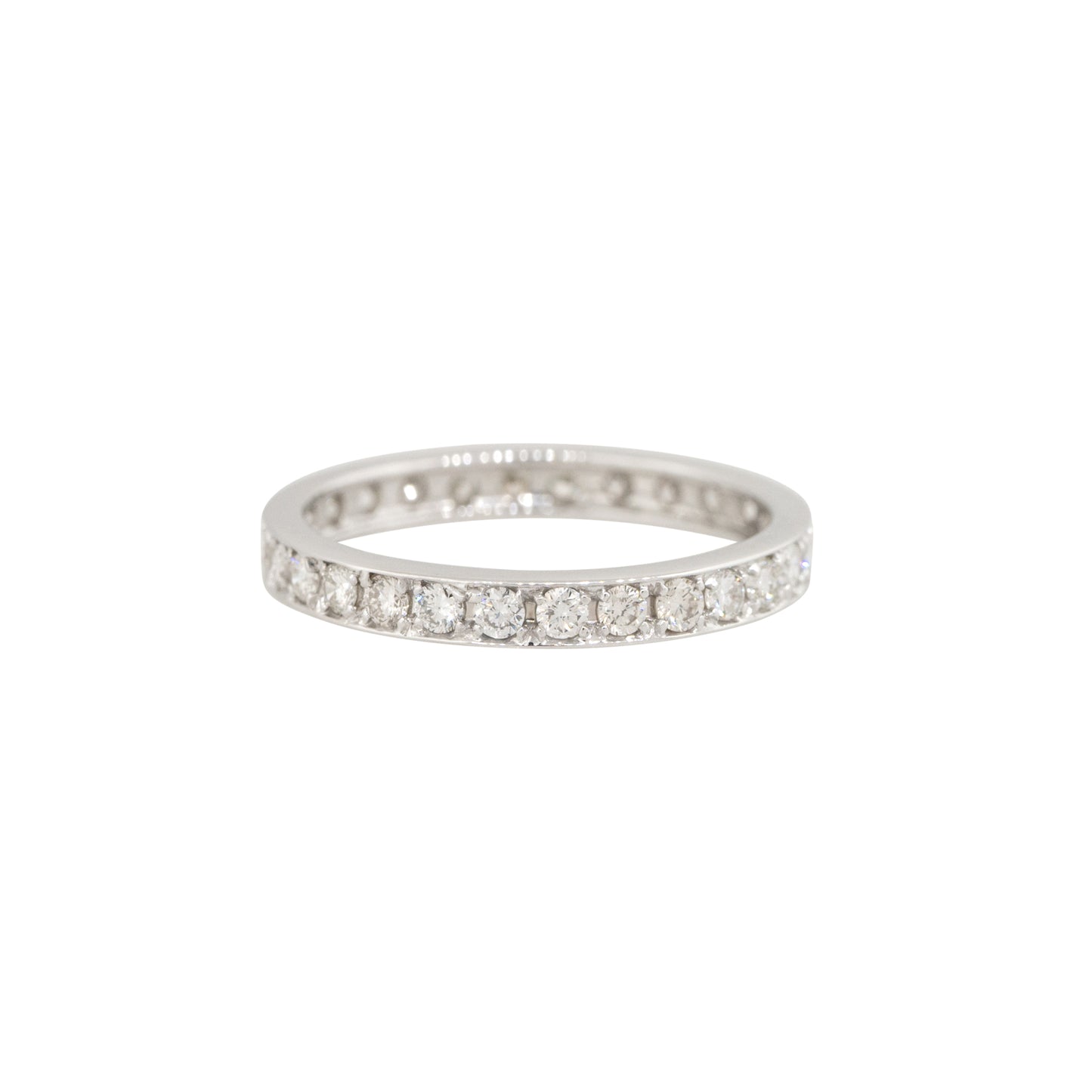 14k White Gold 0.50ctw Round Brilliant Cut Diamond Eternity Band