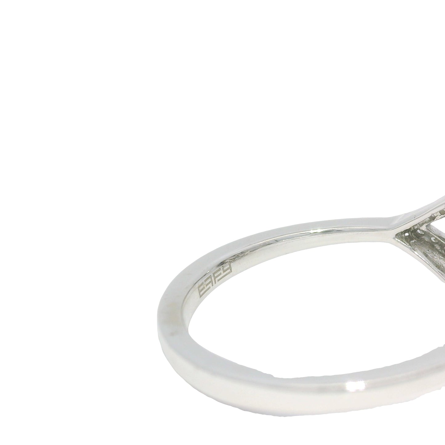 Effy 14k White Gold Natural Diamond & Sapphire Evil Eye Ring