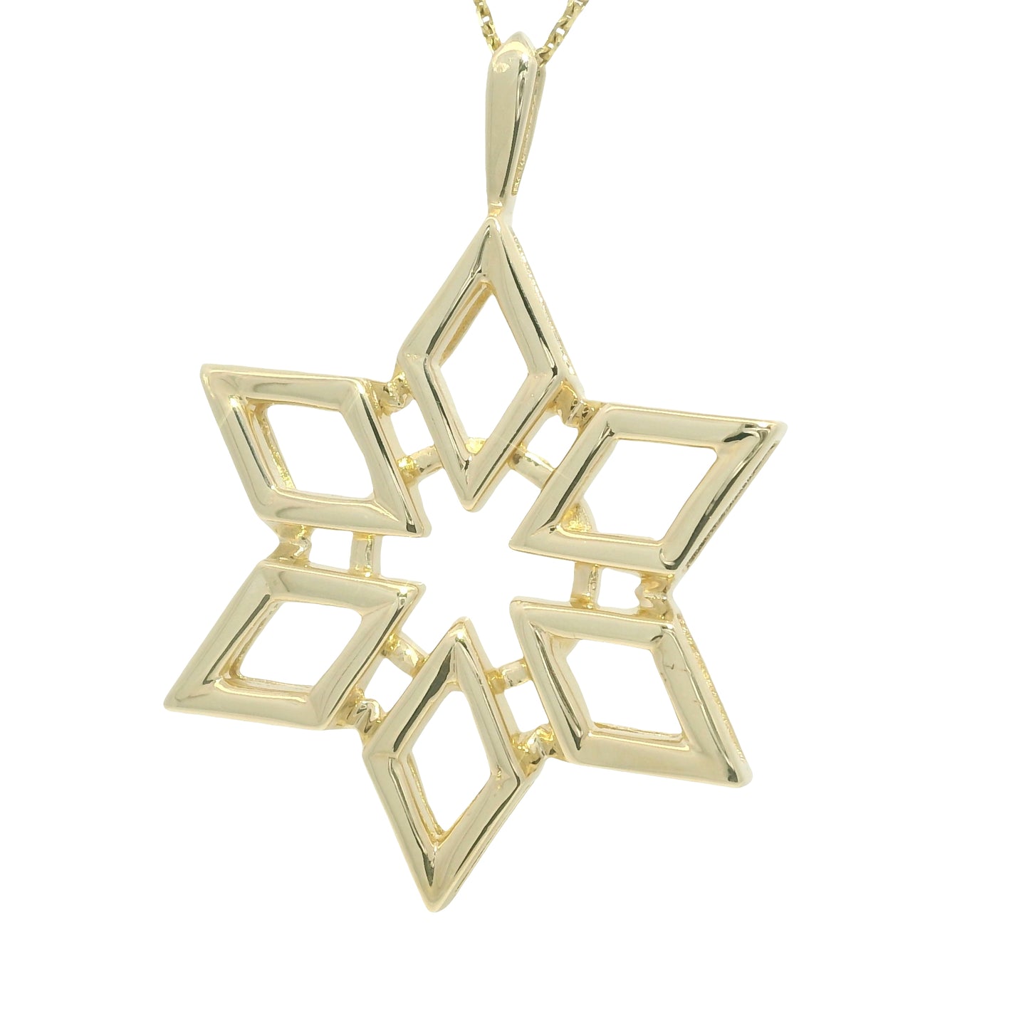 14K Yellow Gold Large Star Pendant