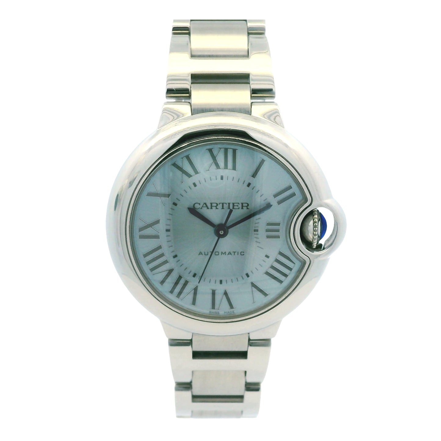 Cartier Ballon Bleu 33mm Stainless Steel Blue Dial Watch