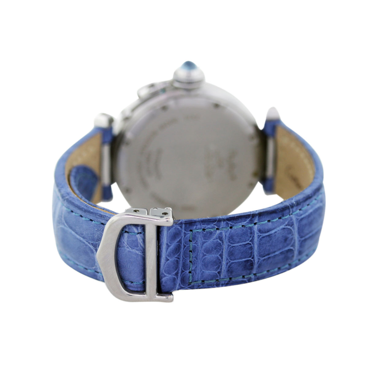 Cartier Pasha C 35mm Watch On Blue Leather Strap Boca Raton