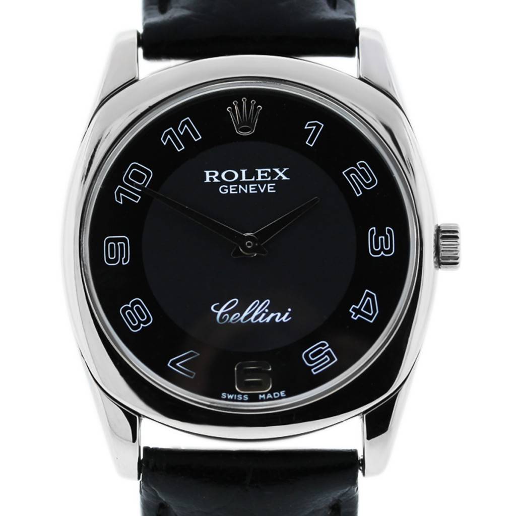 rolex cellini danaos 4233 18k white gold mens wristwatch on