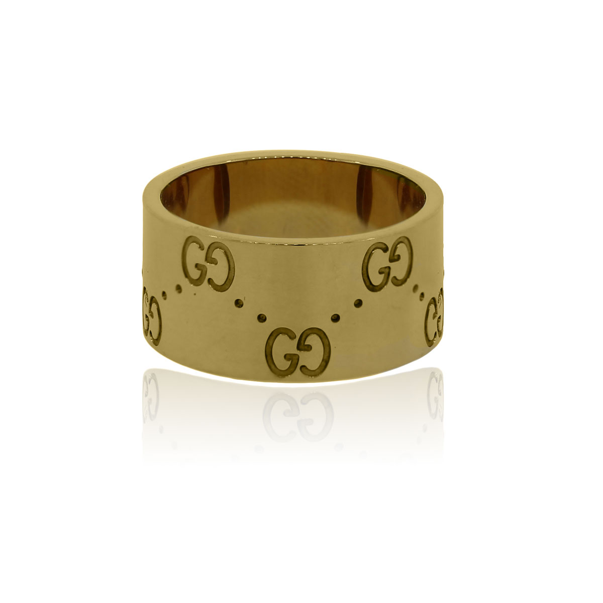Gucci 18k Yellow Gold Size 12 Ladies Ring - Boca Raton