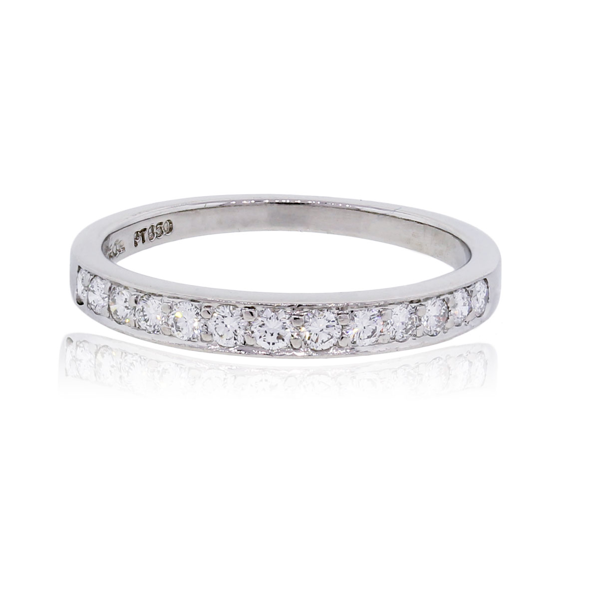 Tiffany & Co. Rings Platinum 0.24ctw Diamond Wedding Band