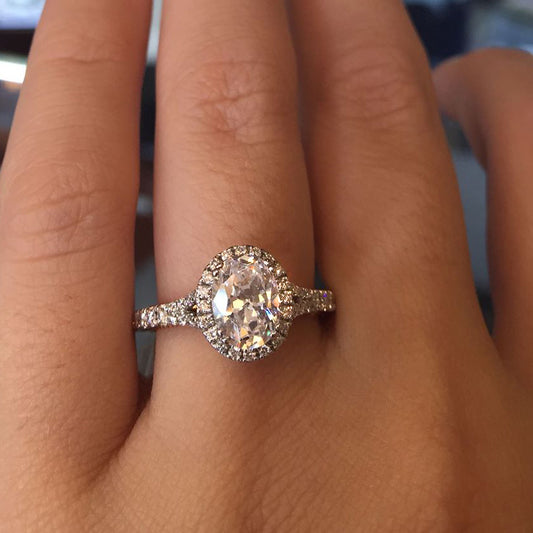 Blue Diamond Engagement Ring
