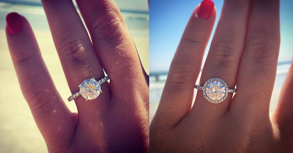 Solitaire vs Halo Engagement Rings