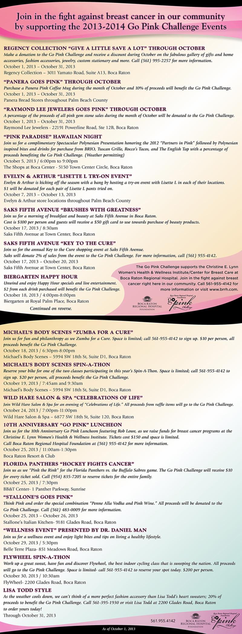 RLJ Turns Pink for the Go Pink Challenge!