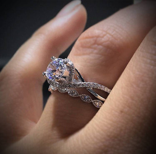 Twisted Shank Engagement Ring