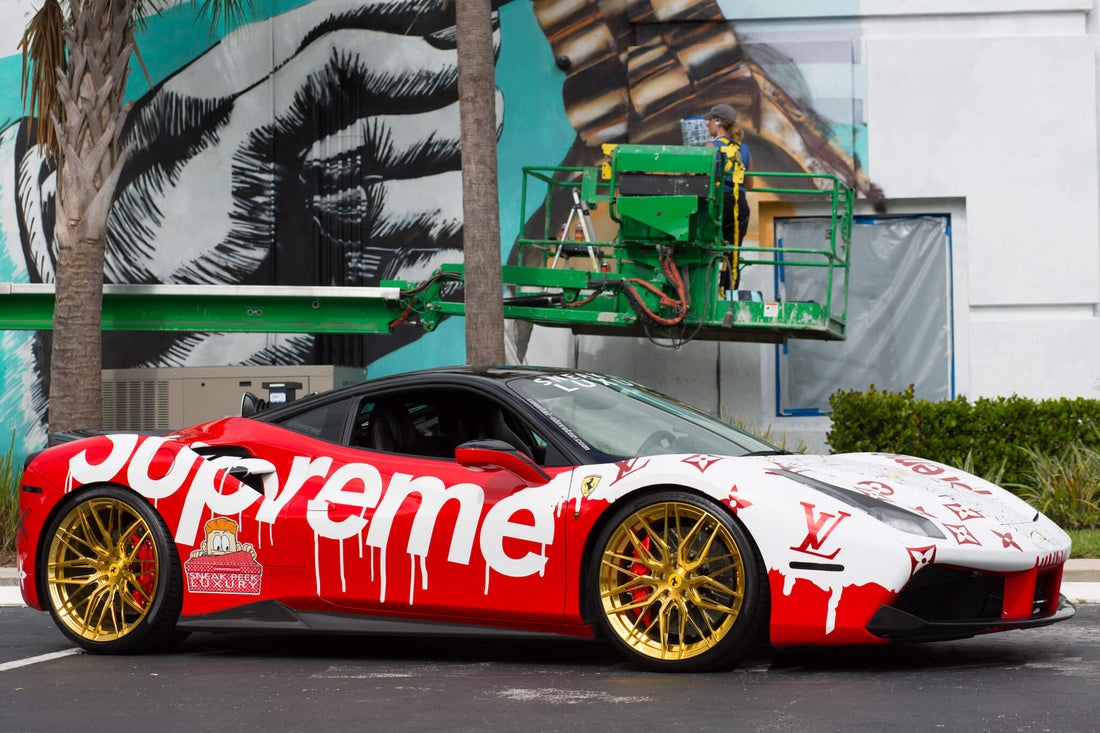 supreme Louis vitton and Ferrari