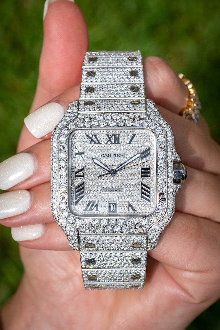 Bustdown Cartier Santos Galbee