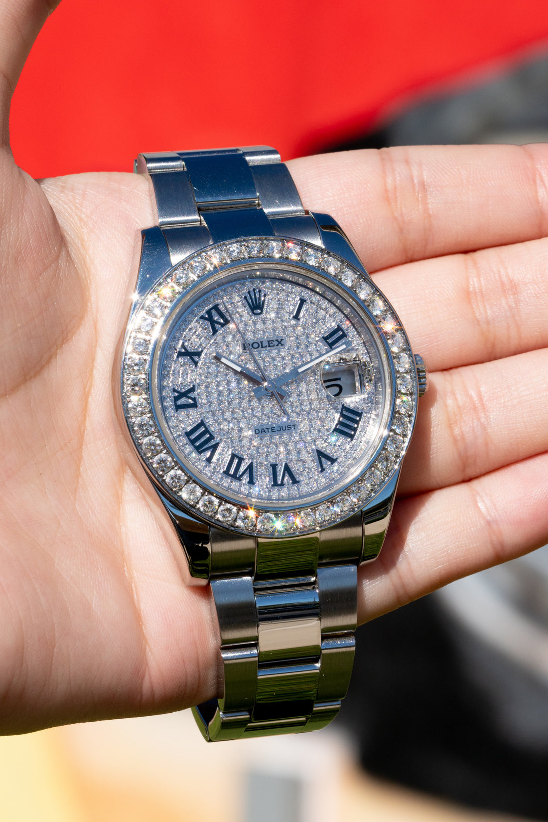 Rolex Datejust with Diamond Dial and Bezel