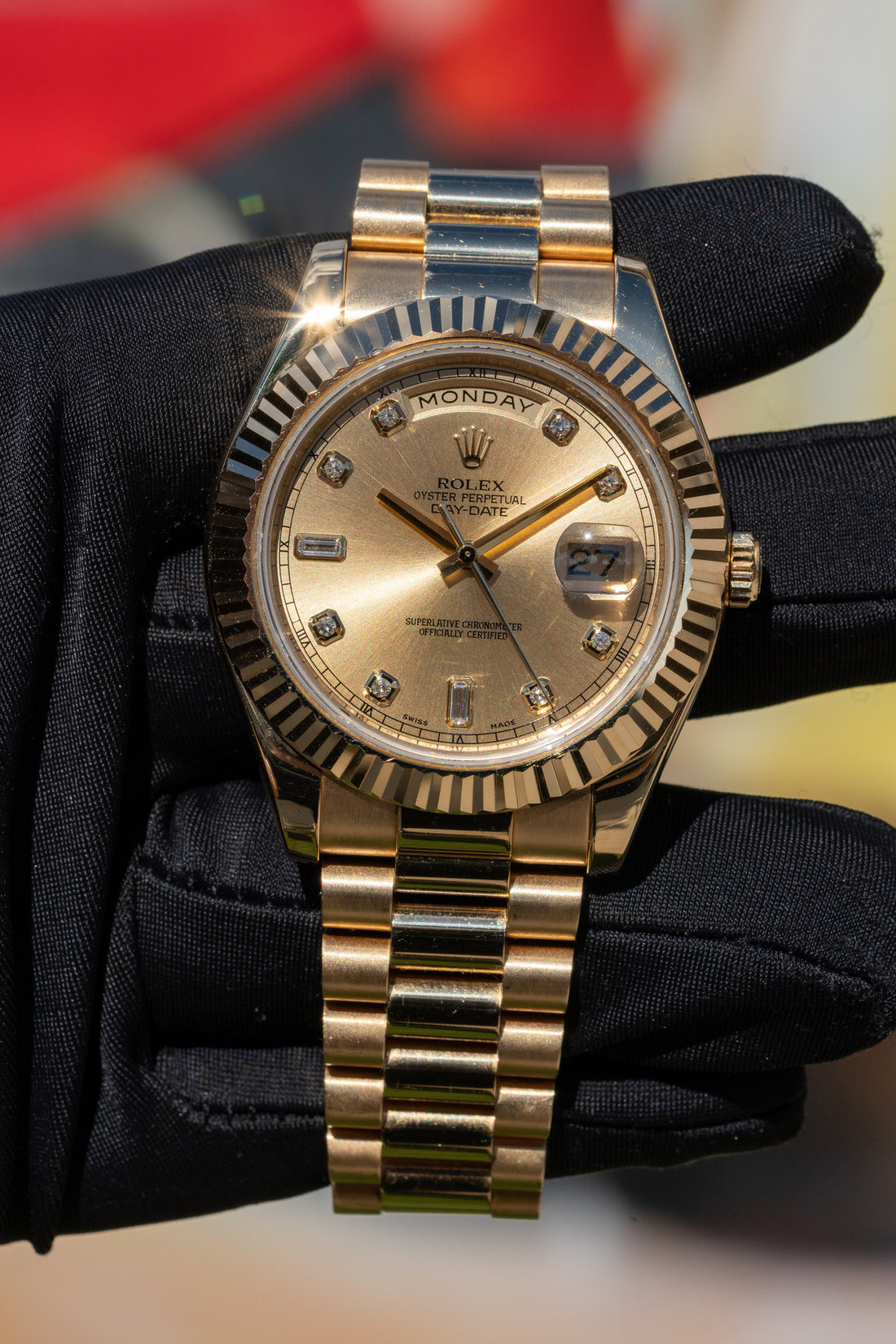 Rolex Day-Date with Fluted Bezel