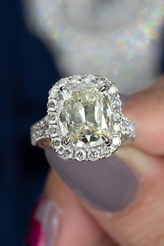 old mine cut diamond rings