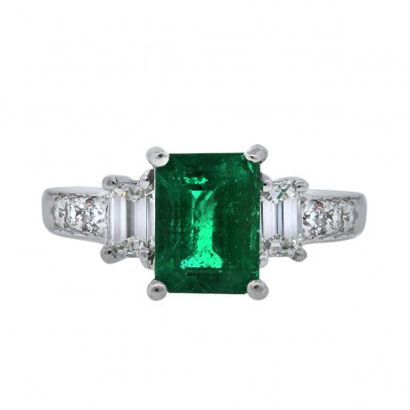 Emerald and Diamond ring
