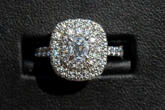 what are double halo engagement rings