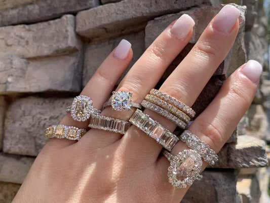 engagement ring buying different diamond cuts and styles