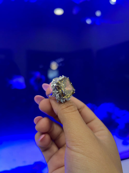 gemstone rings and diamonds