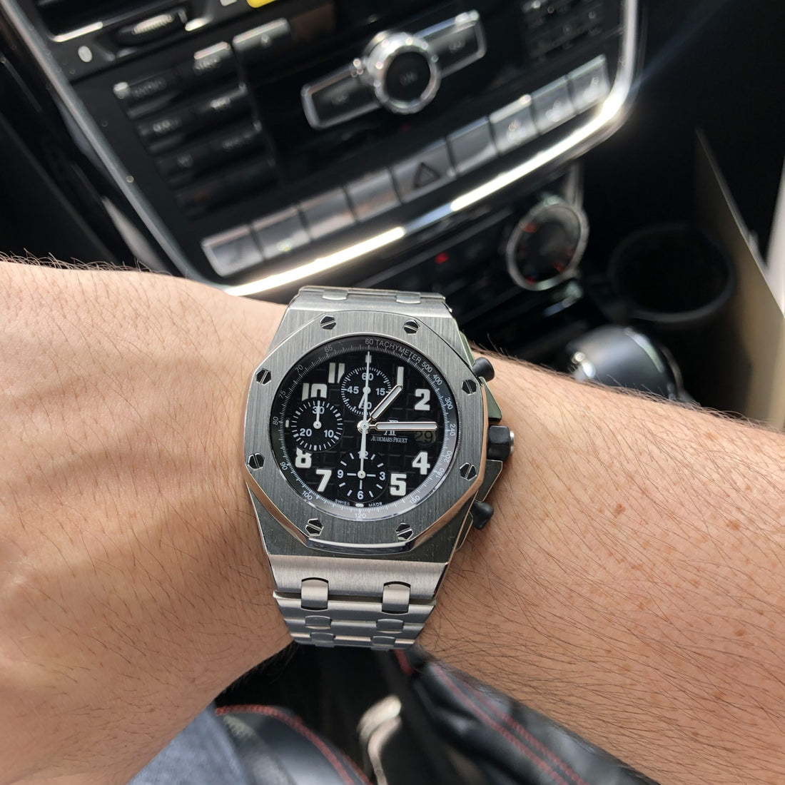 audemars piguet black dial royal oak offshore