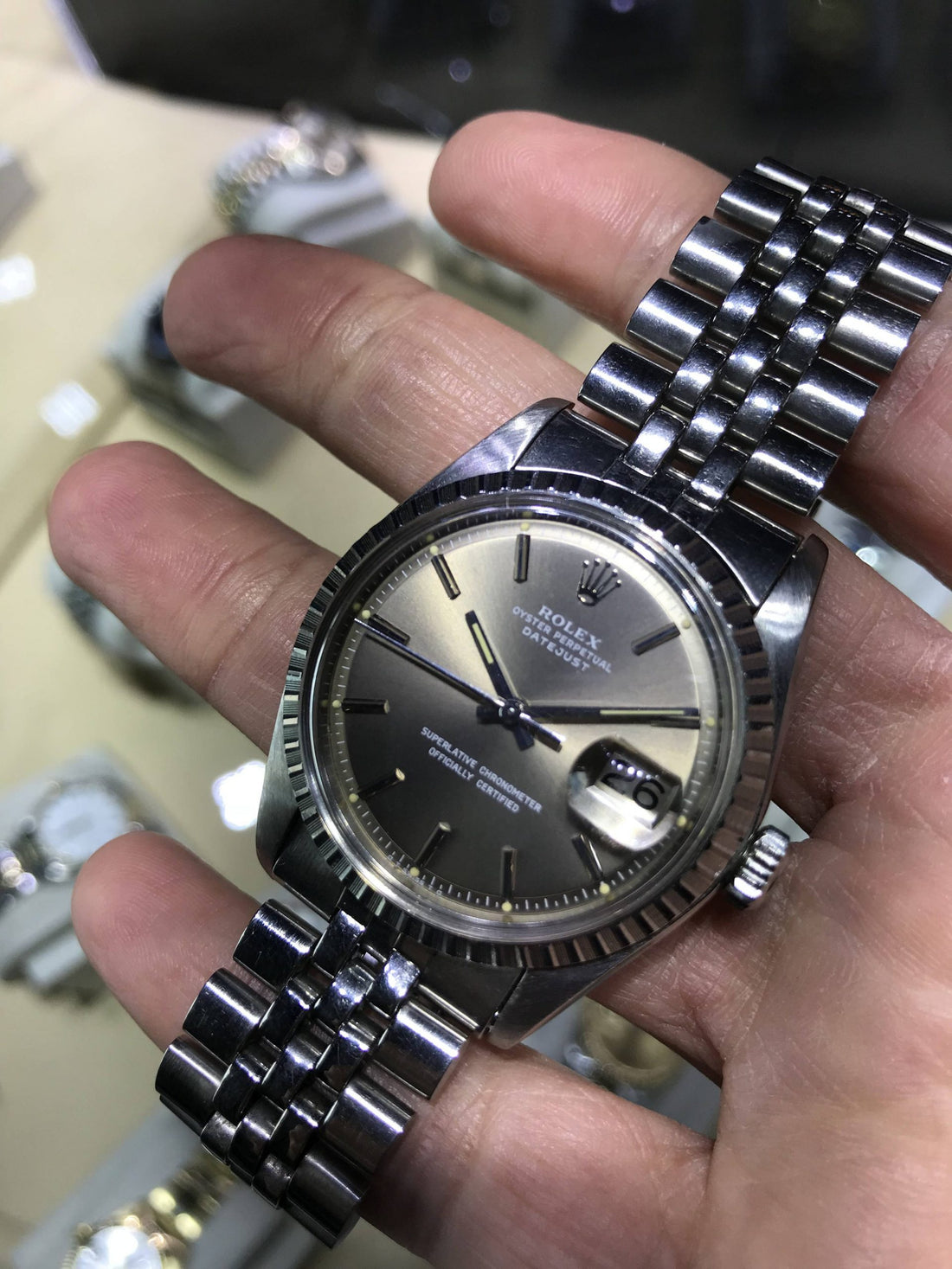 Rolex datejust white gold