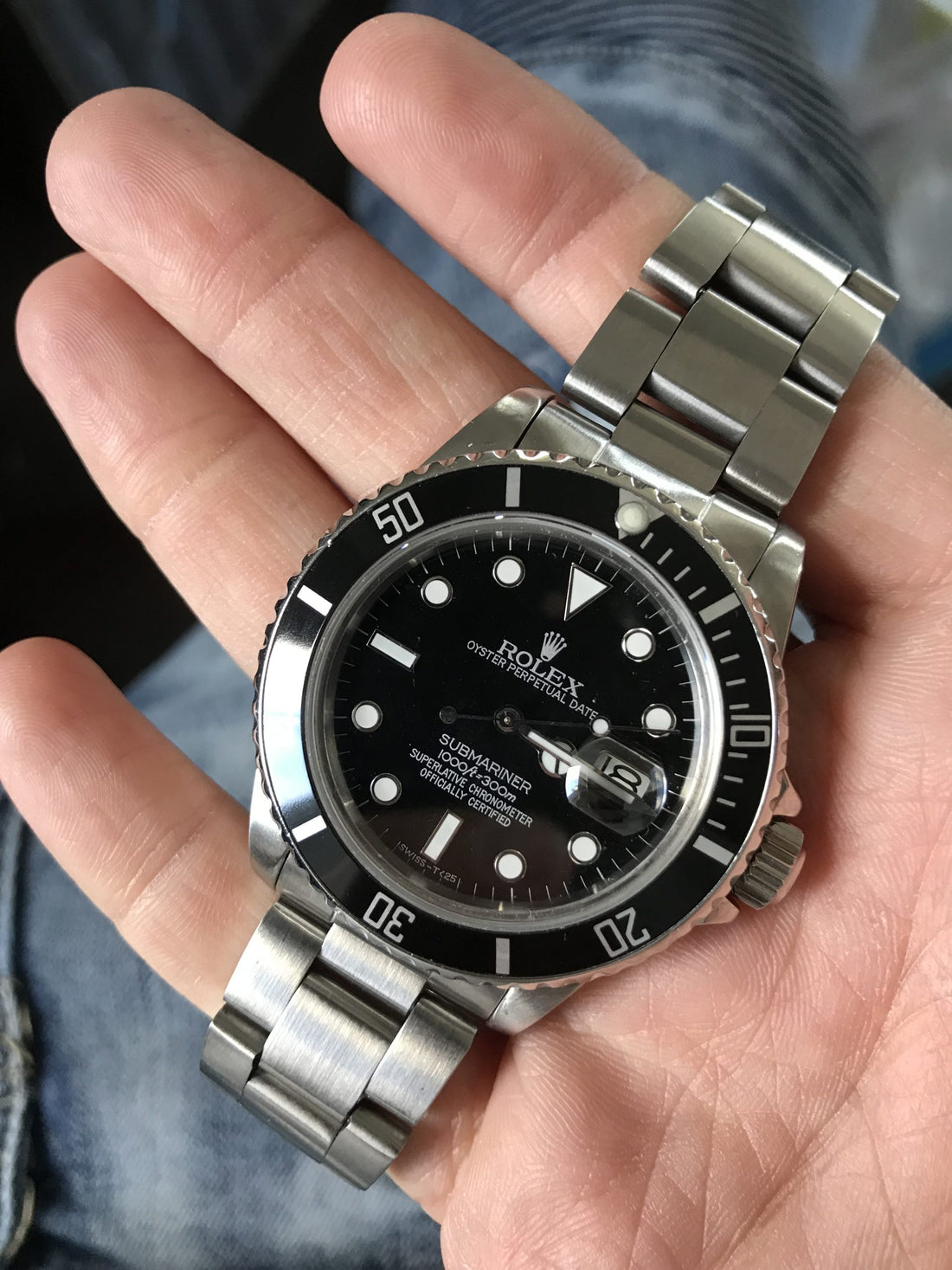 rolex 16800 submariner black dial