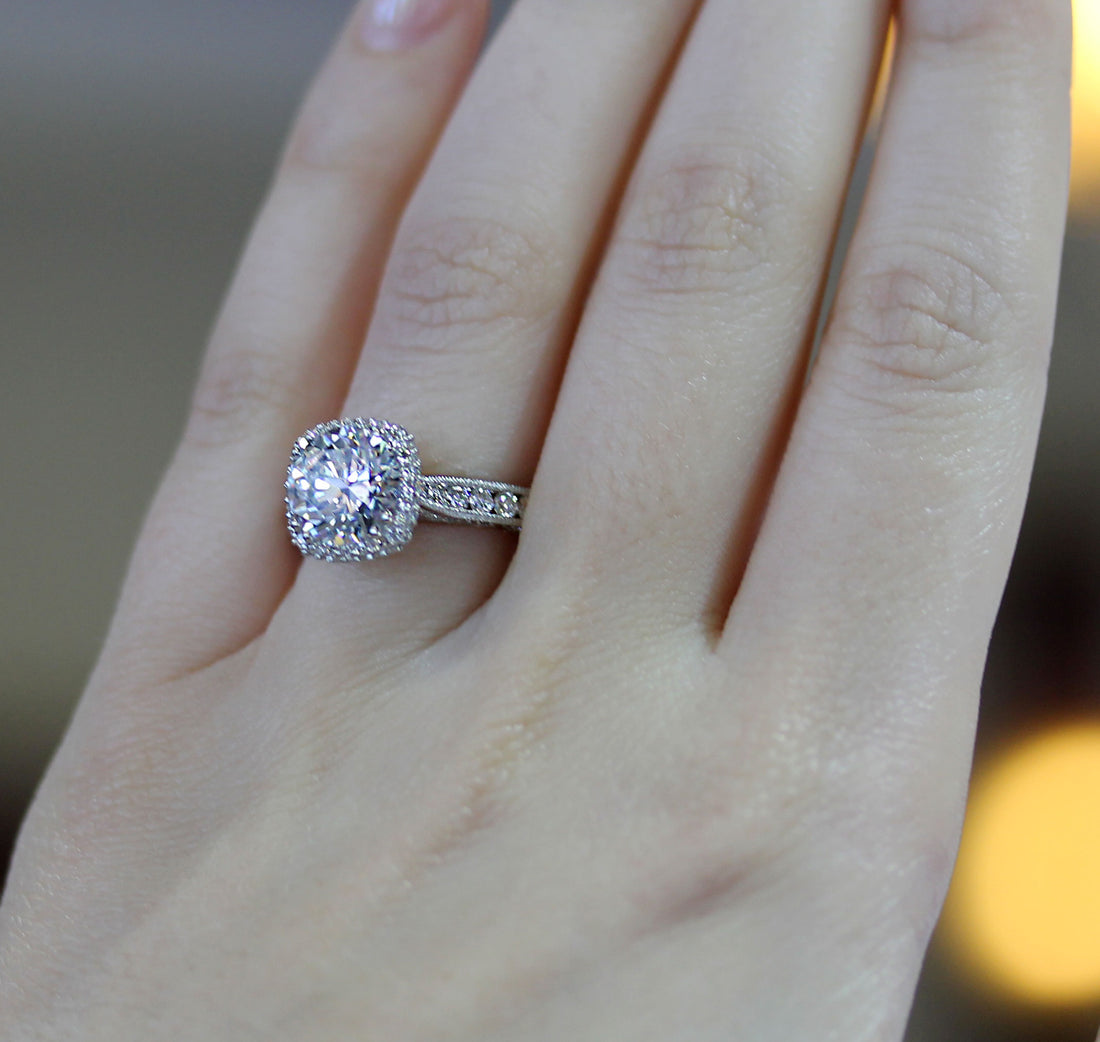 Tacori Engagement Rings - 2 Carat Halo Engagement Ring Inspo