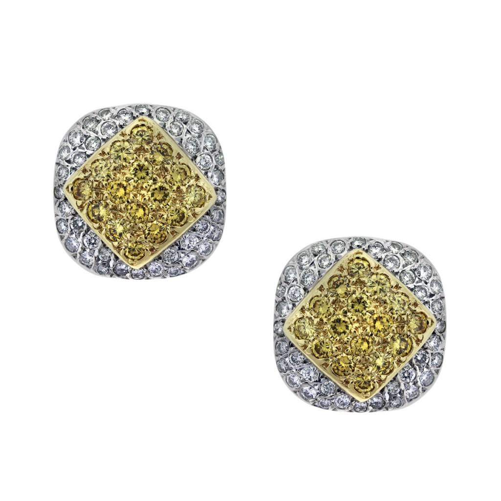 Two Tone Thursday - White and Yellow Diamonds and Gold