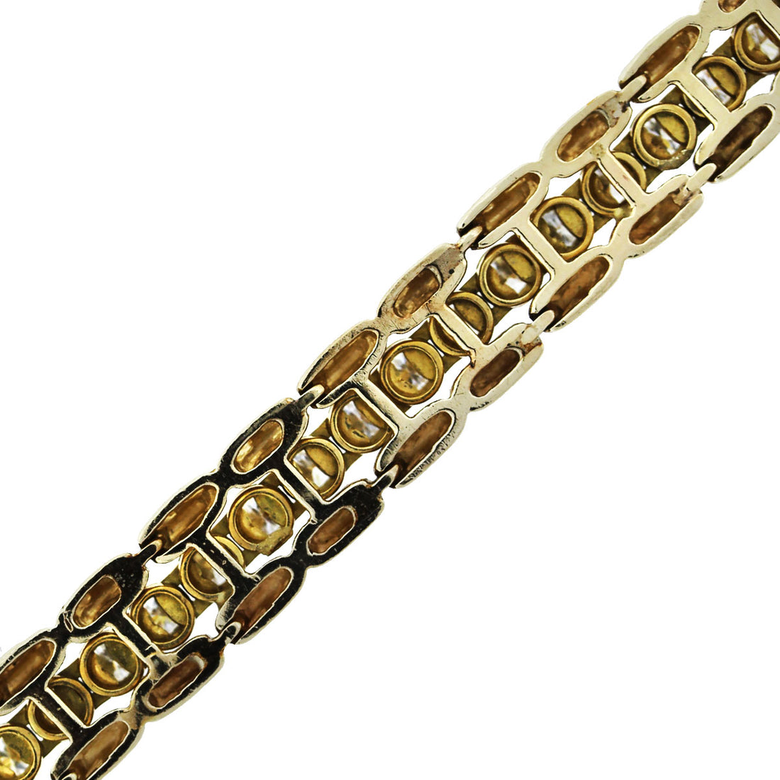 Yellow Gold Diamond Tennis Bracelet