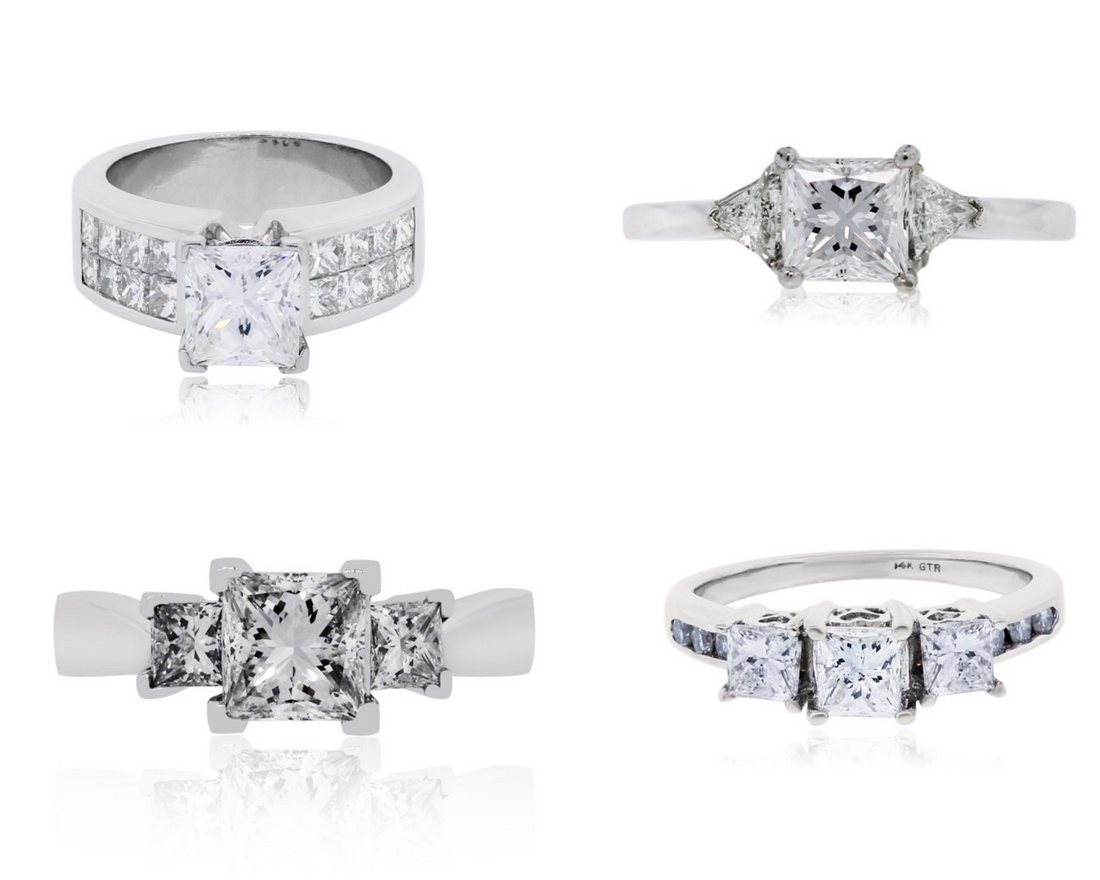 Best Princess Cut Diamond Ring Ideas For The Enchanted Bride