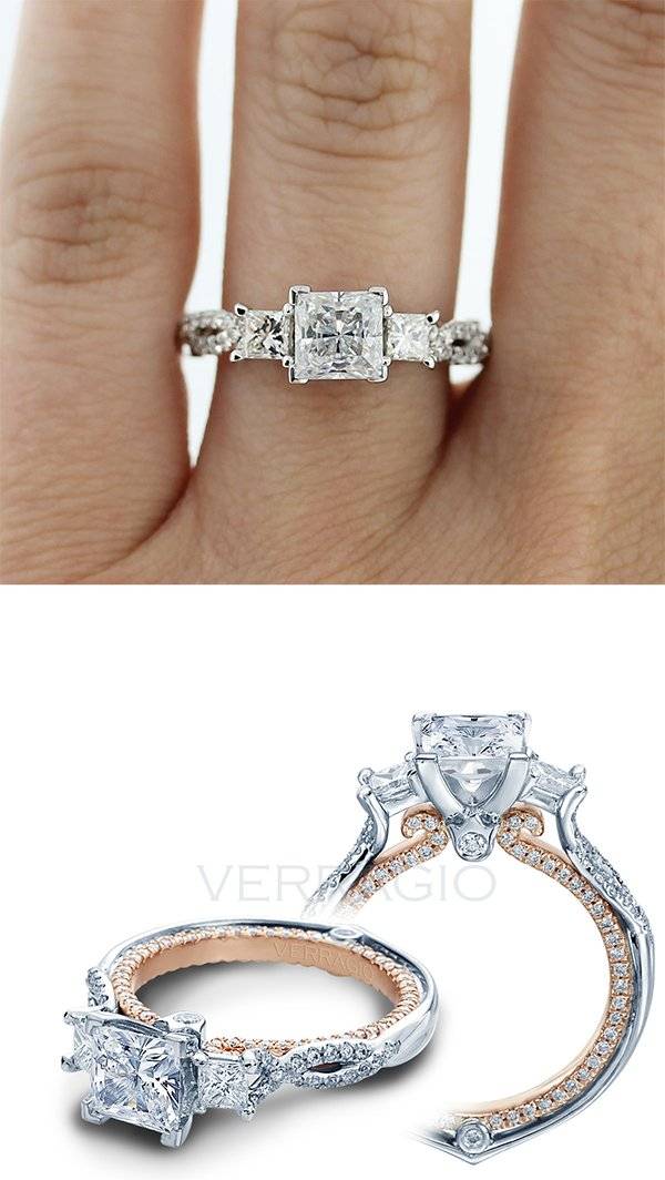 Our Favorite Rose Gold Accented Engagement Rings