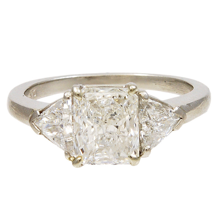 Twin Tuesday: Radiant Cut Engagement Rings with Side Stones