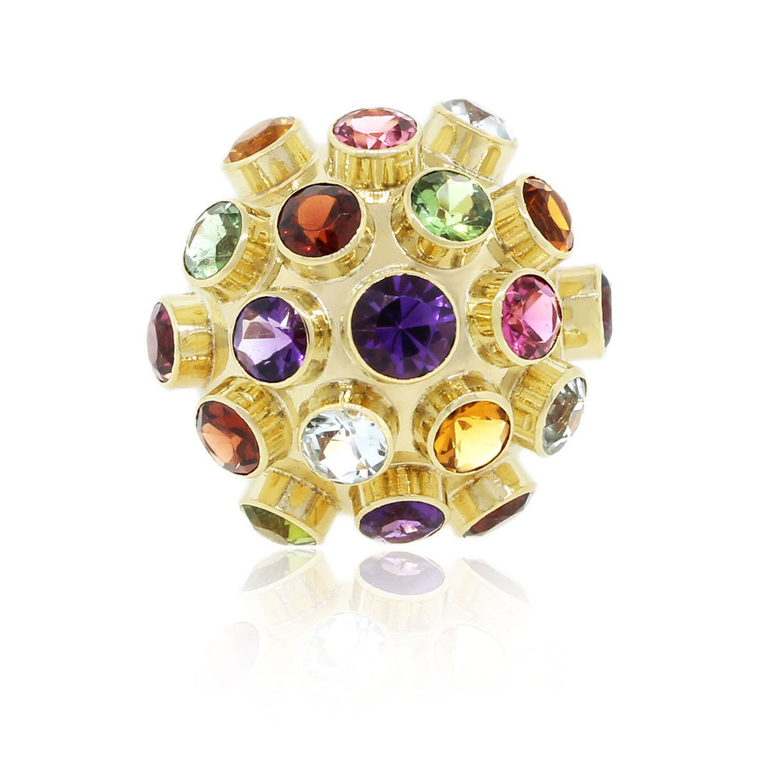 colorful gemstone jewelry ring