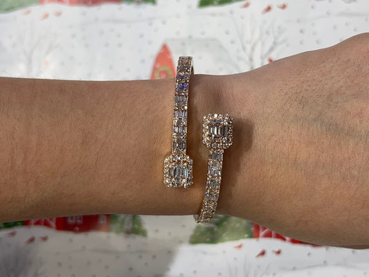 Cross-over Diamond Bracelet