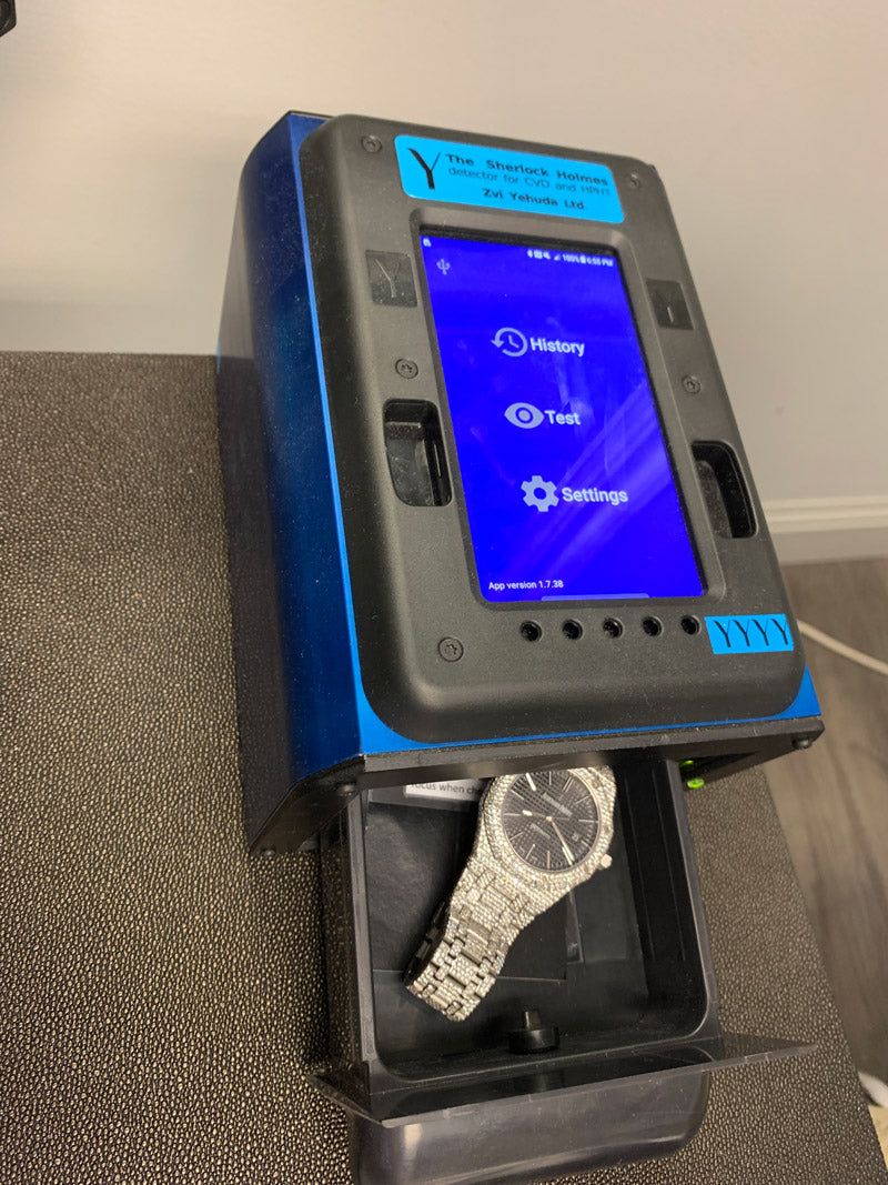 cvd machine to test diamonds