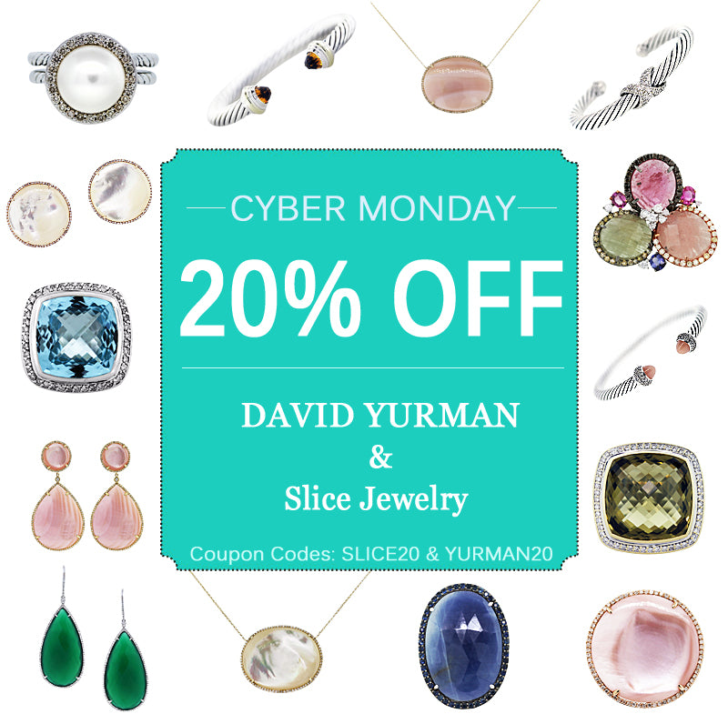 Cyber Monday Jewelry Sale: 20% off David Yurman and Gemstone Slice Jewelry