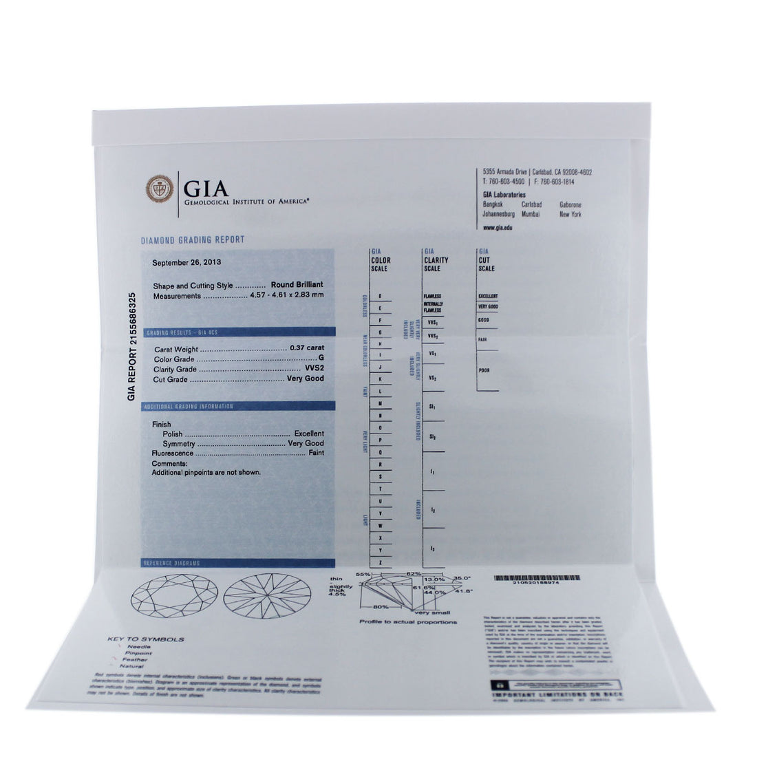 0.37 Carat Diamond Engagement Ring