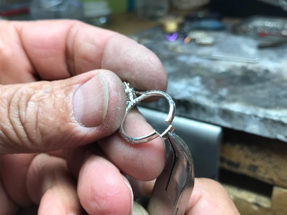 resizing a ring up