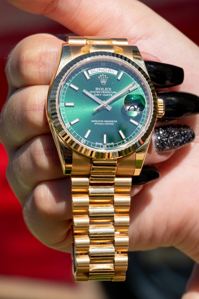 Rolex day-date presidential wristwatch