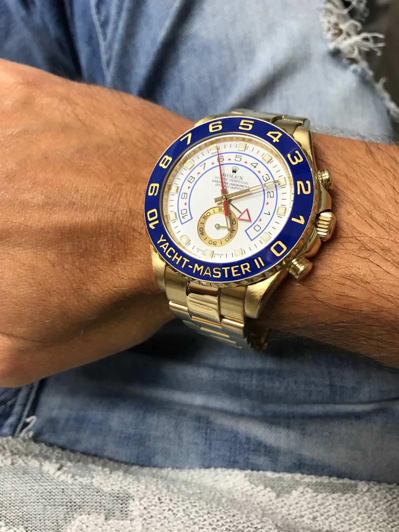 rolex yachtmaster 2 weight