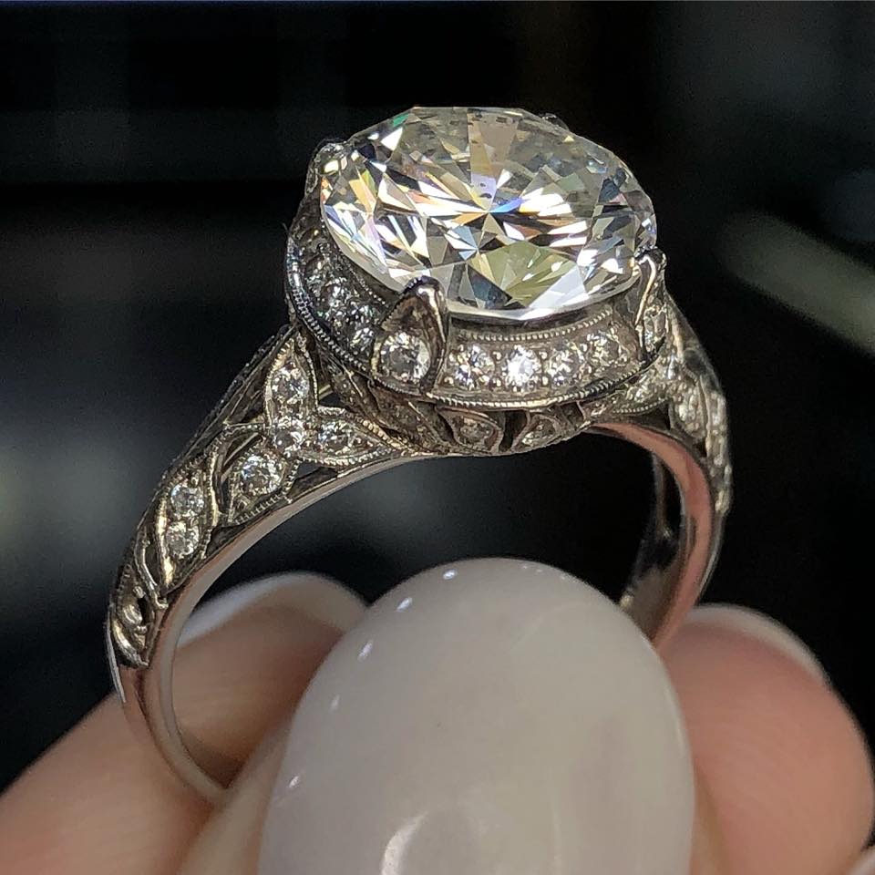 vintage style engagement rings boca raton
