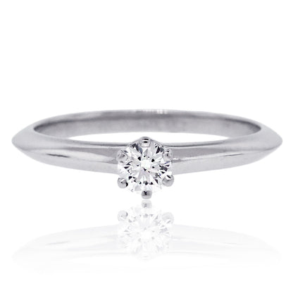 Tiffany & Co. Platinum 0.21ct Diamond Engagement Ring