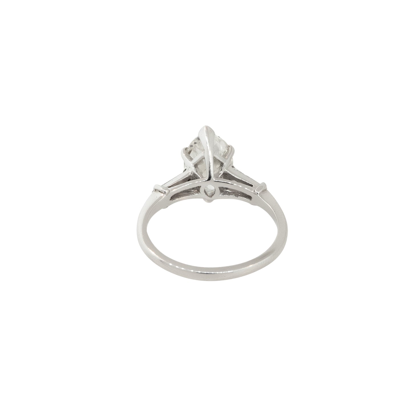 Platinum 2.10ct Marquise Diamond Engagement Ring