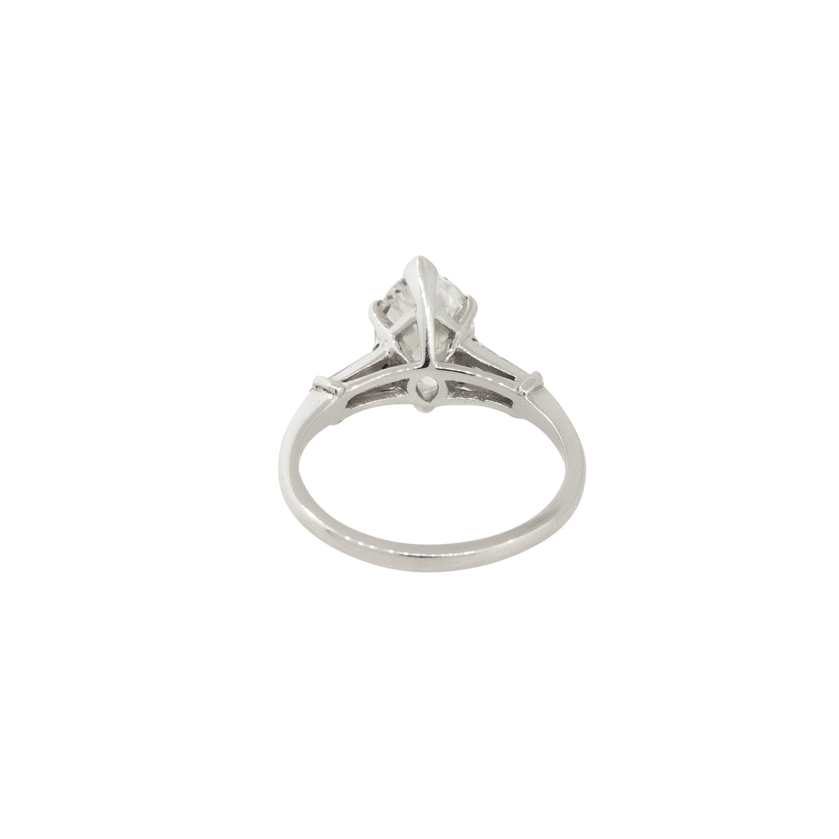 Platinum 2.10ct Marquise Diamond Engagement Ring