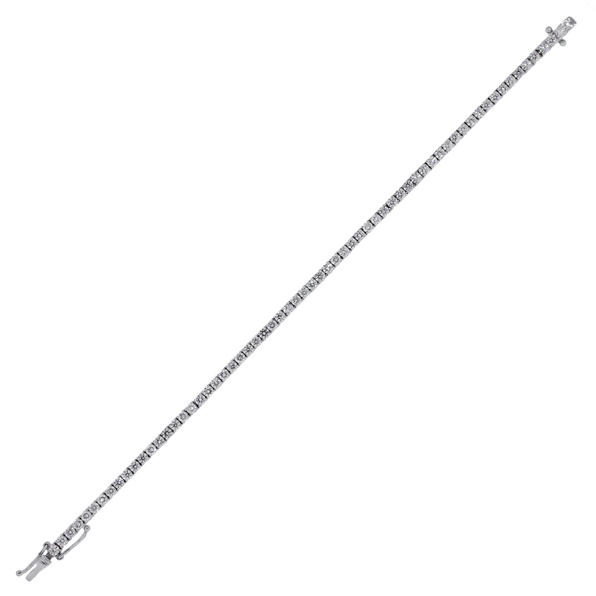 18k White Gold 2.64ctw Diamond Tennis Bracelet